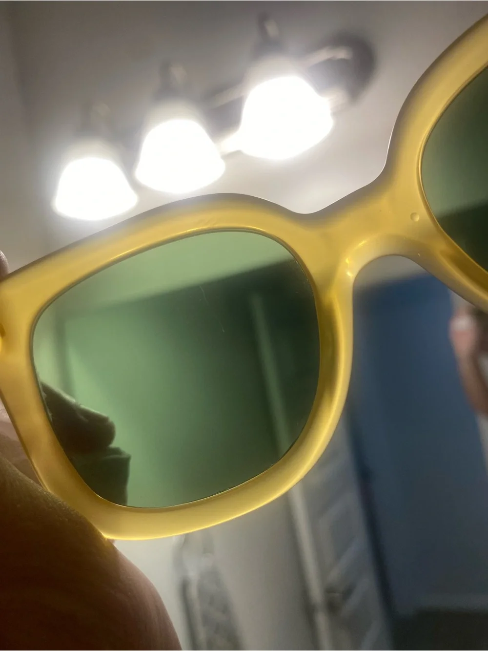 New Tory Burch Eleanor Square Sunglasses Glasses Yellow Orange Resort Cat Eye